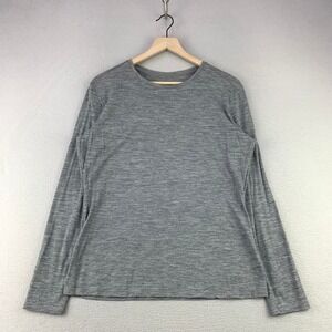 Seg'ments Merino Wool Baselayer Top Women XL Gray Long Sleeve Performance Shirt